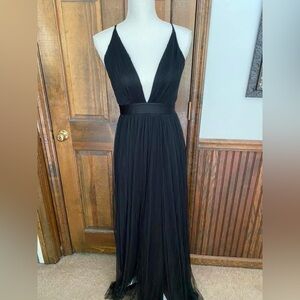 Luxxel Black Backless Dress